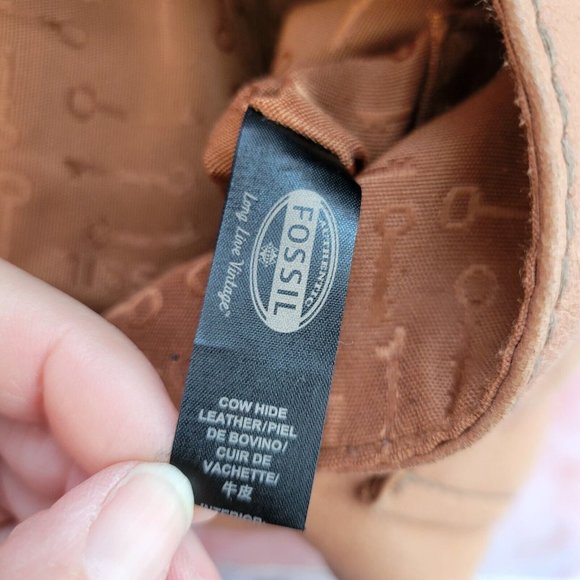 Fossil Modern Cargo Crossbody Satchel Bag Convertible Shoulder Handbag Brown - Picture 7 of 10